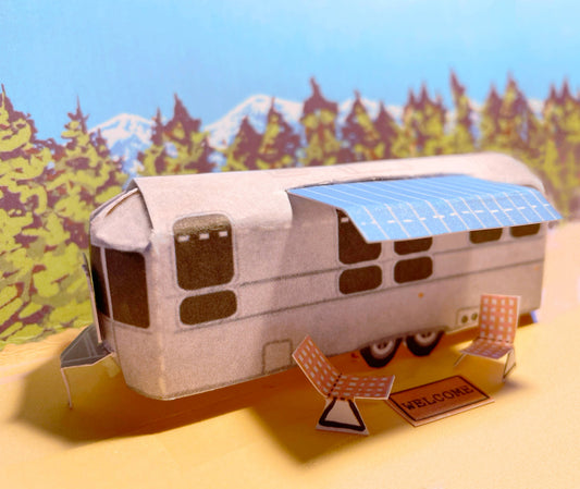 Build Your Own Vintage Airstream Postcard