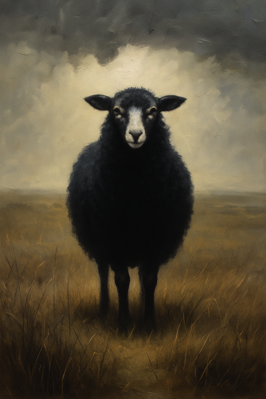 Black Sheep - Mint Decoupage Paper