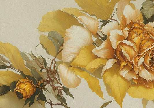 Peach Rose - A1 size large Decoupage Paper