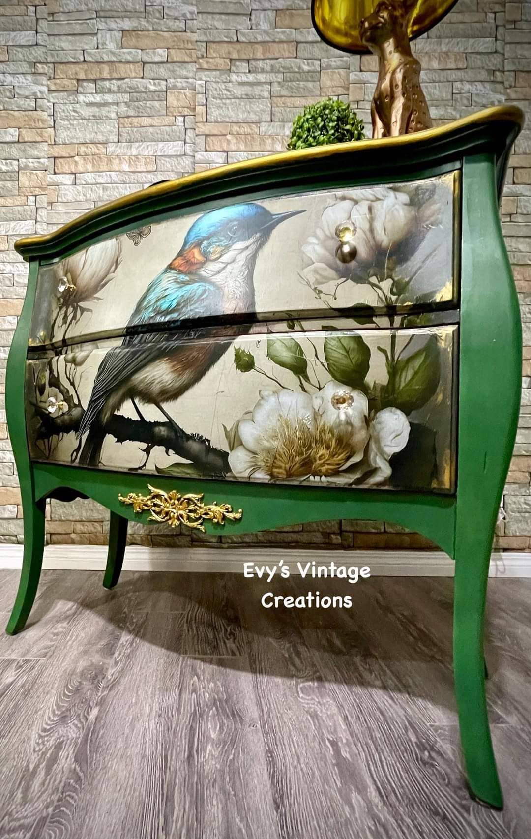 Sweet Bird in Blue - Mint Decoupage Paper NEW RELEASE