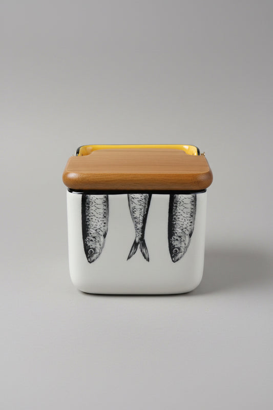 Portuguese Sardinia Saltbox with Lid
