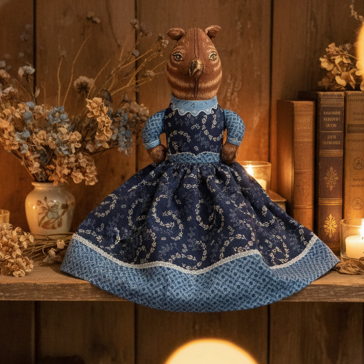 Handmade Vintage Red Riding Hood/Grandma Doll