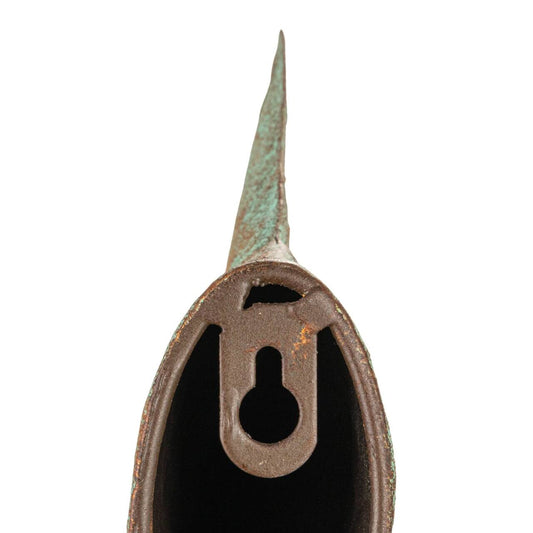 Trout Tail Wall Decor Heavily Distressed Aqua Finish