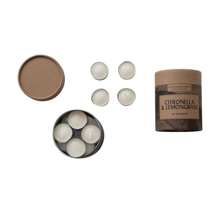 Citronella Tea Lights - Set of 24