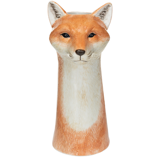 Stoneware Fox Vase