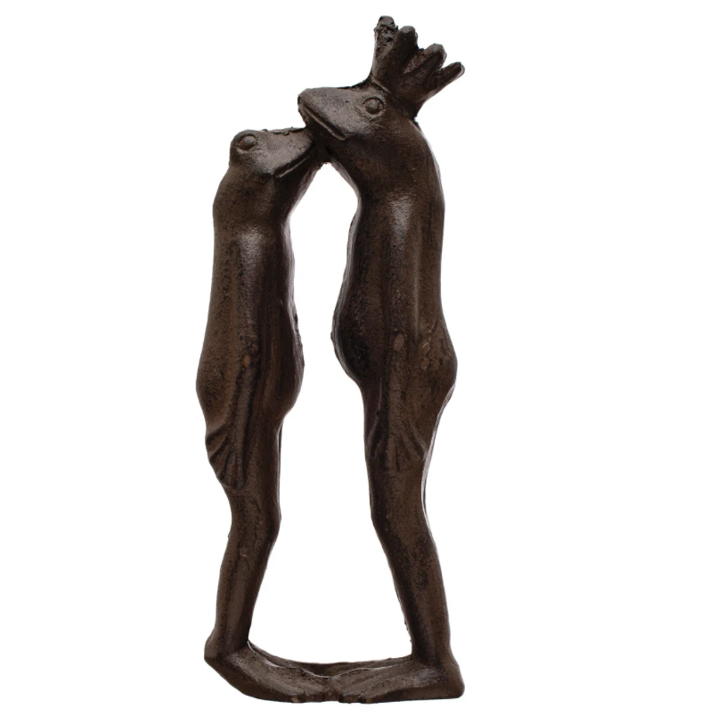 Cast Iron Kissing Frogs