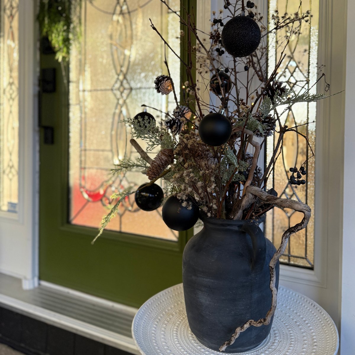 Winter Table Vase Decor (Handmade in-house)