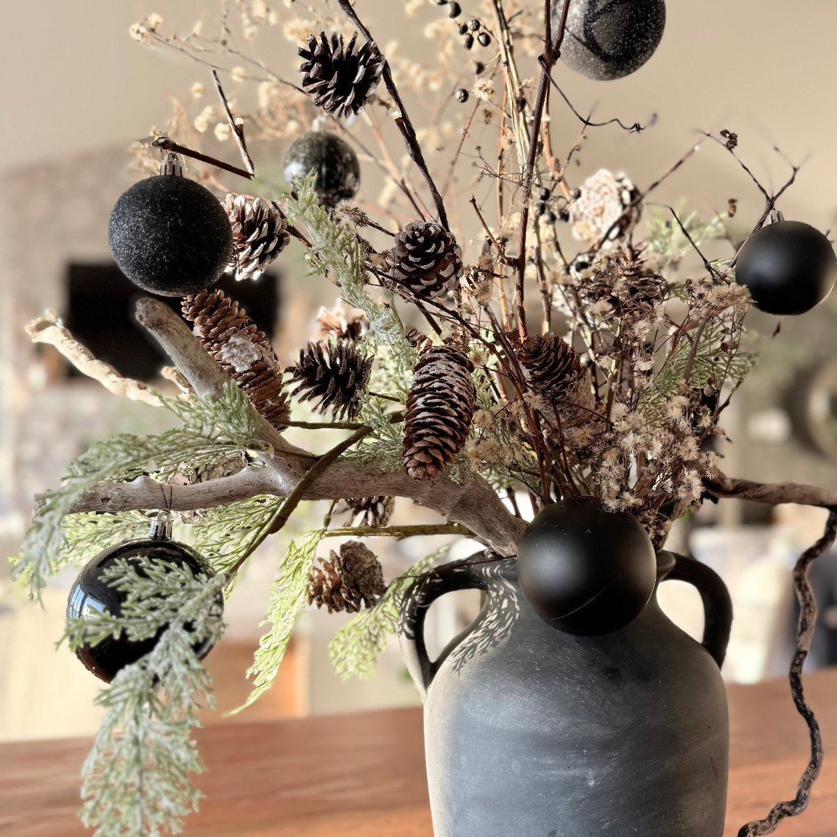 Winter Table Vase Decor (Handmade in-house)