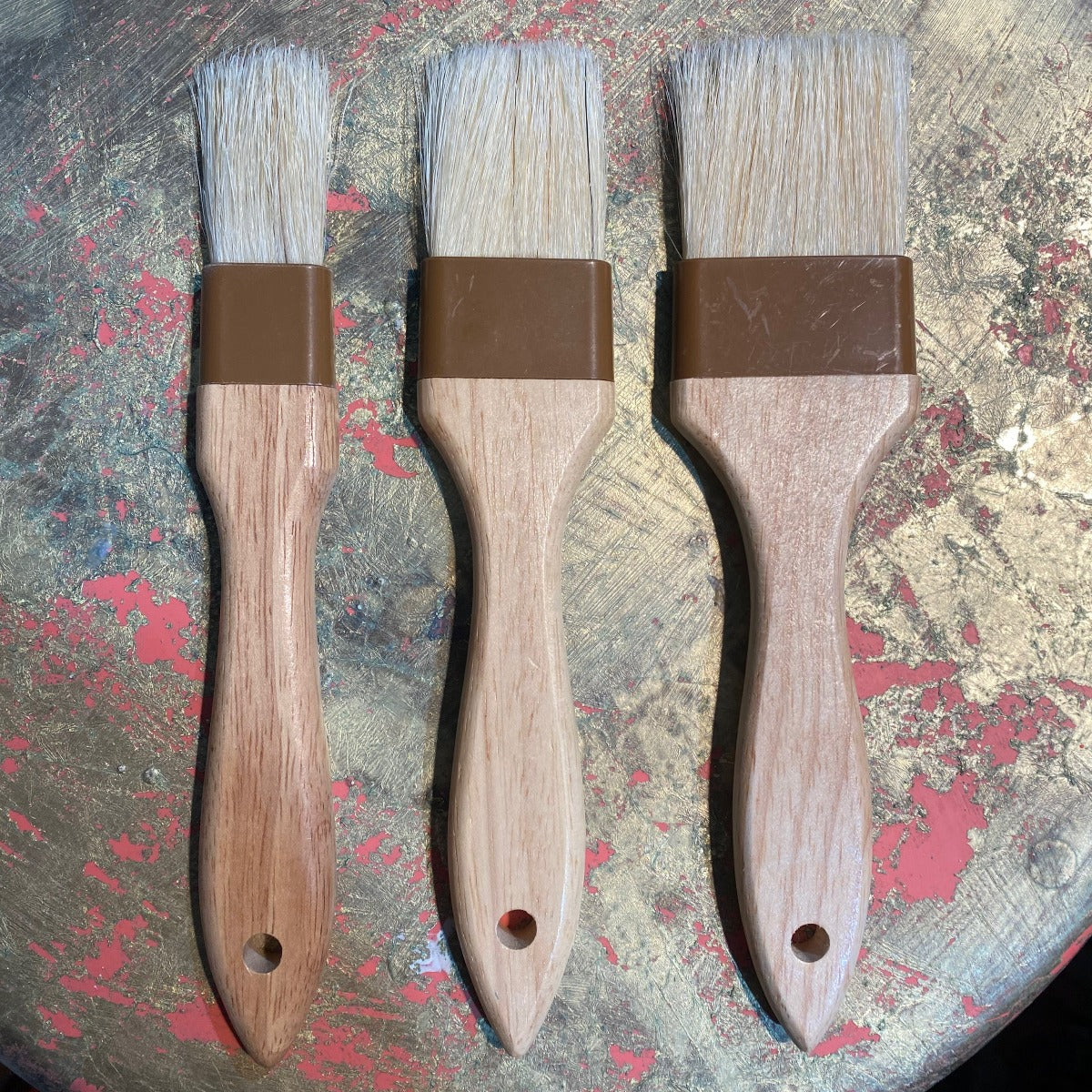 Natural Hair brushes for encaustic