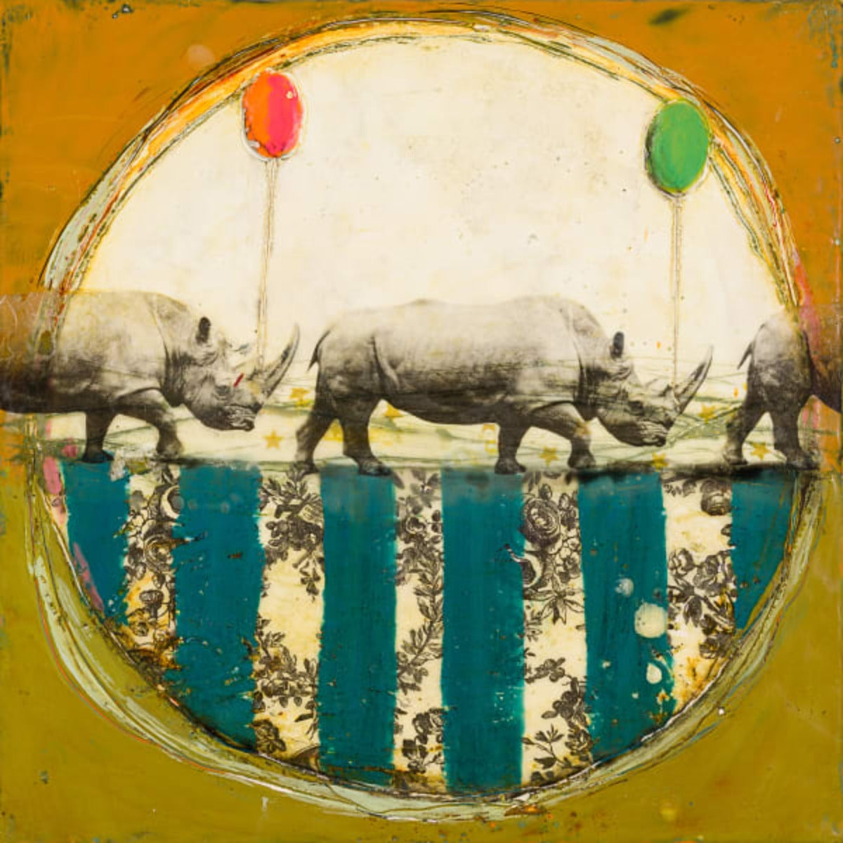 Encaustic Giclees by Christina (Small Square)