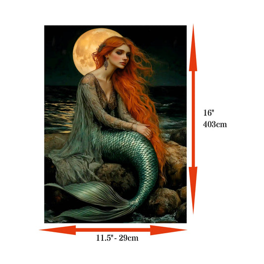 Photo Realistic Mermaid Rice Papers, 11.5 x 16 inch (A3+)