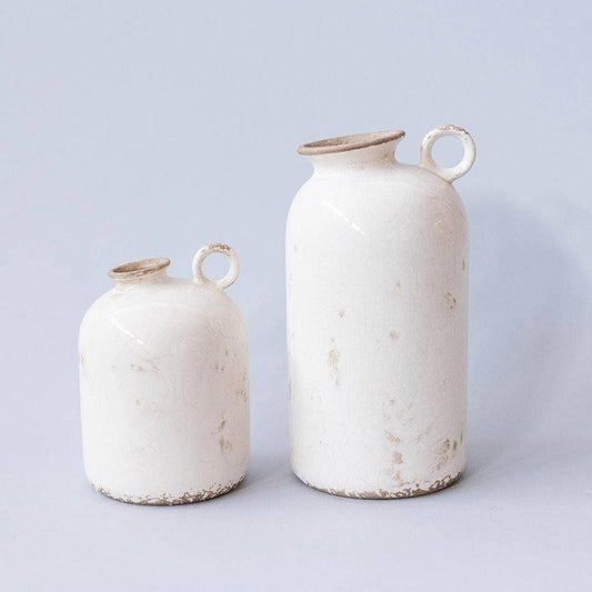 Ceramic Vase with Handle, Large