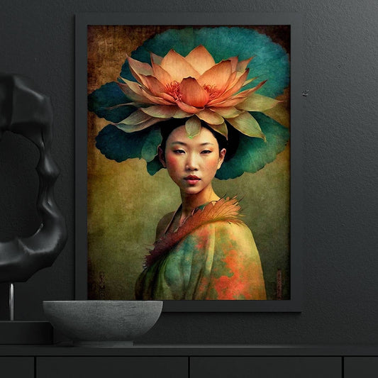 Asian Woman Decoupage Rice Paper - A3+ - for Crafts