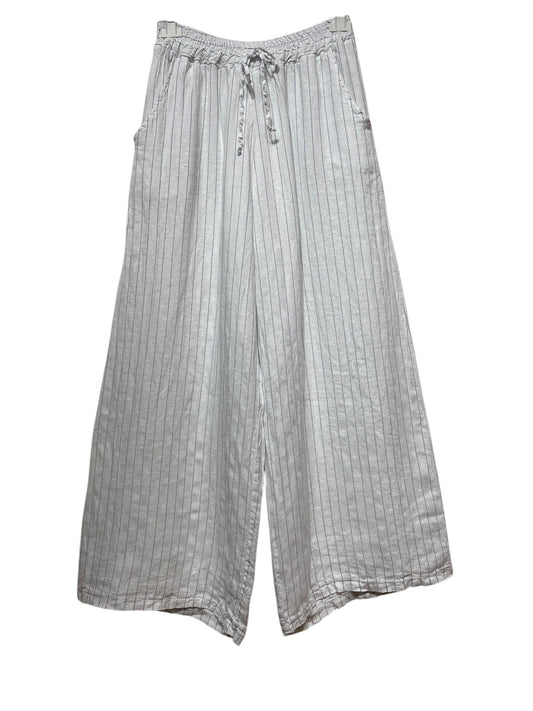 STRIPED LINEN TROUSERS