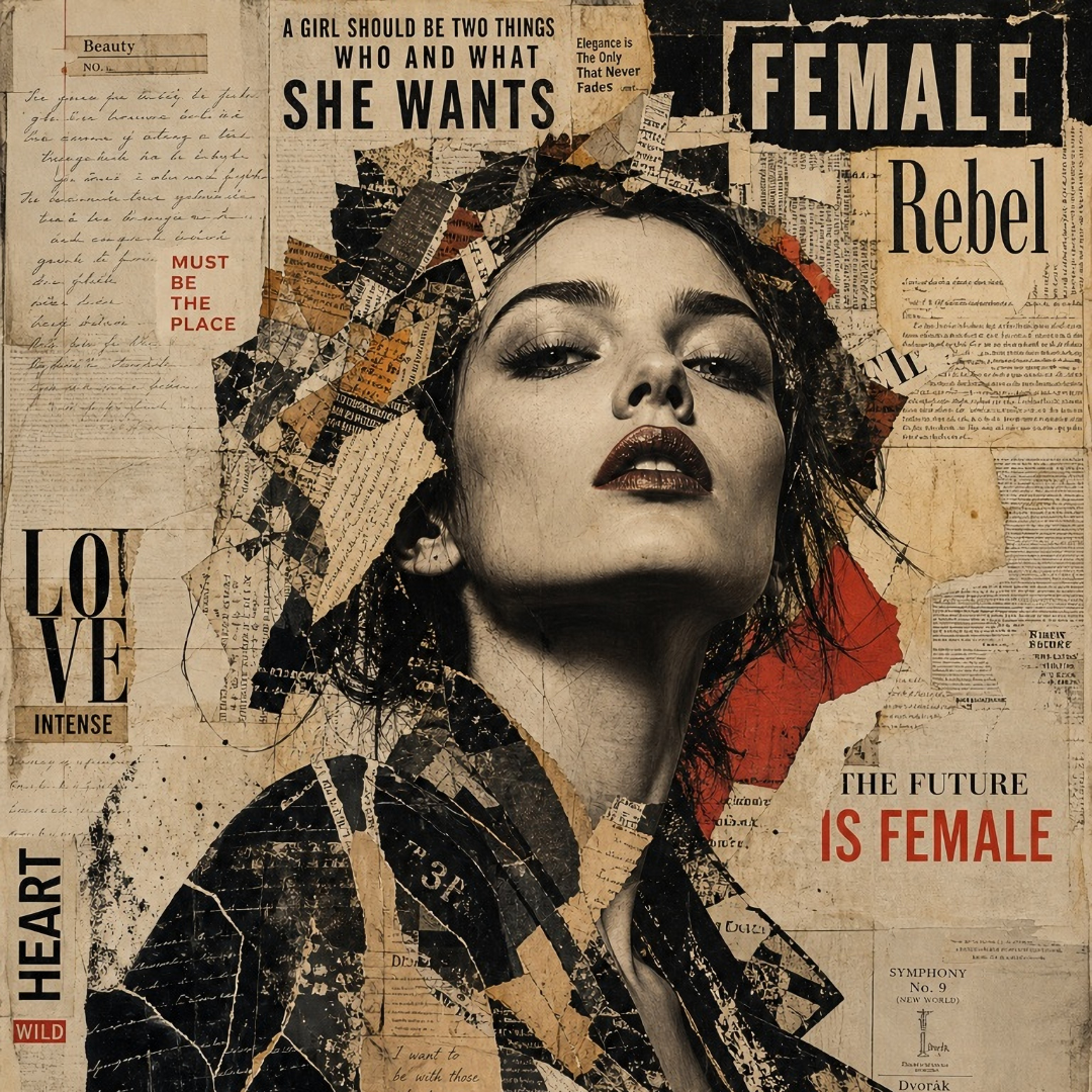 Rebel Heart - Mint Decoupage Paper