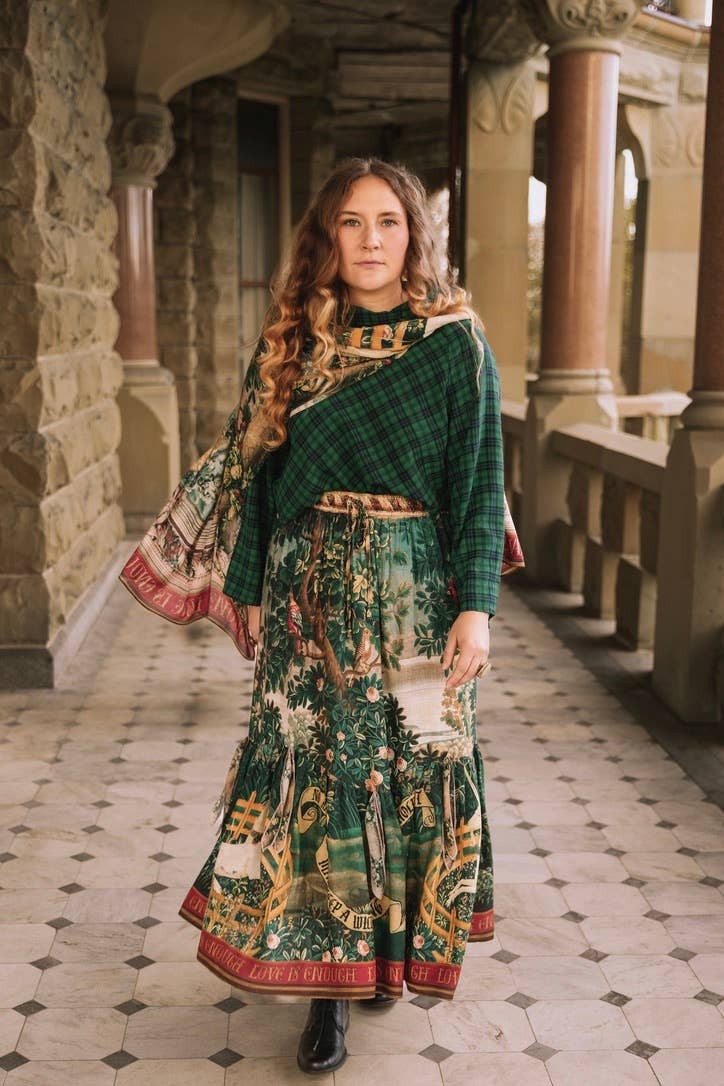 Wildheart Atelier Skirt w/ Pockets, Tassels & Unicorn