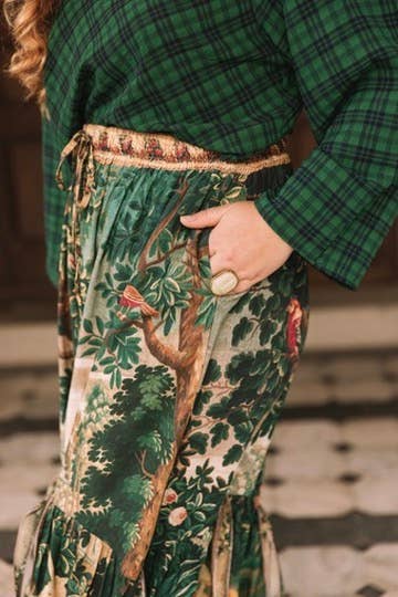 Wildheart Atelier Skirt w/ Pockets, Tassels & Unicorn
