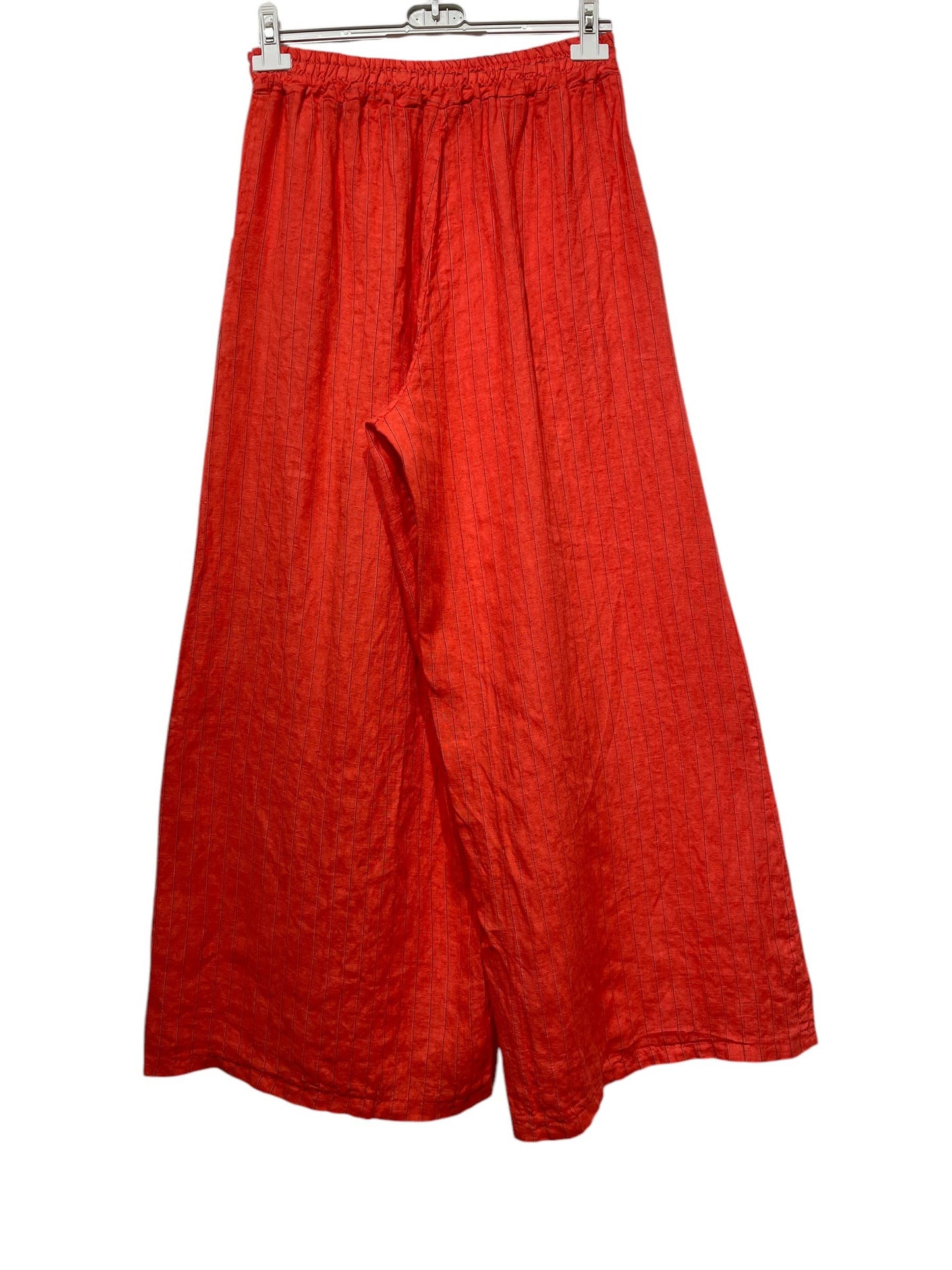 STRIPED LINEN TROUSERS