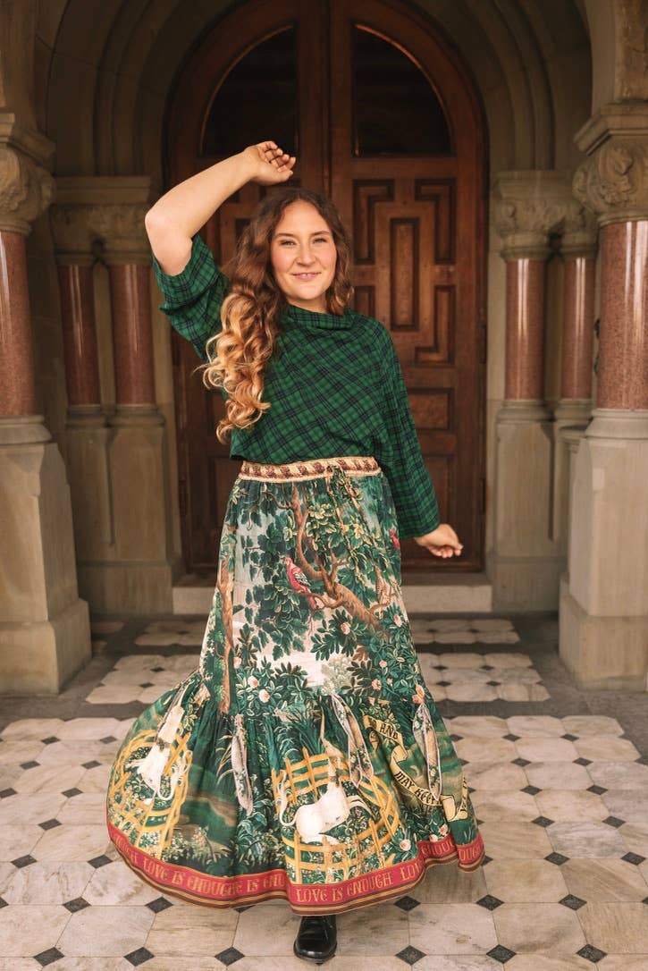 Wildheart Atelier Skirt w/ Pockets, Tassels & Unicorn