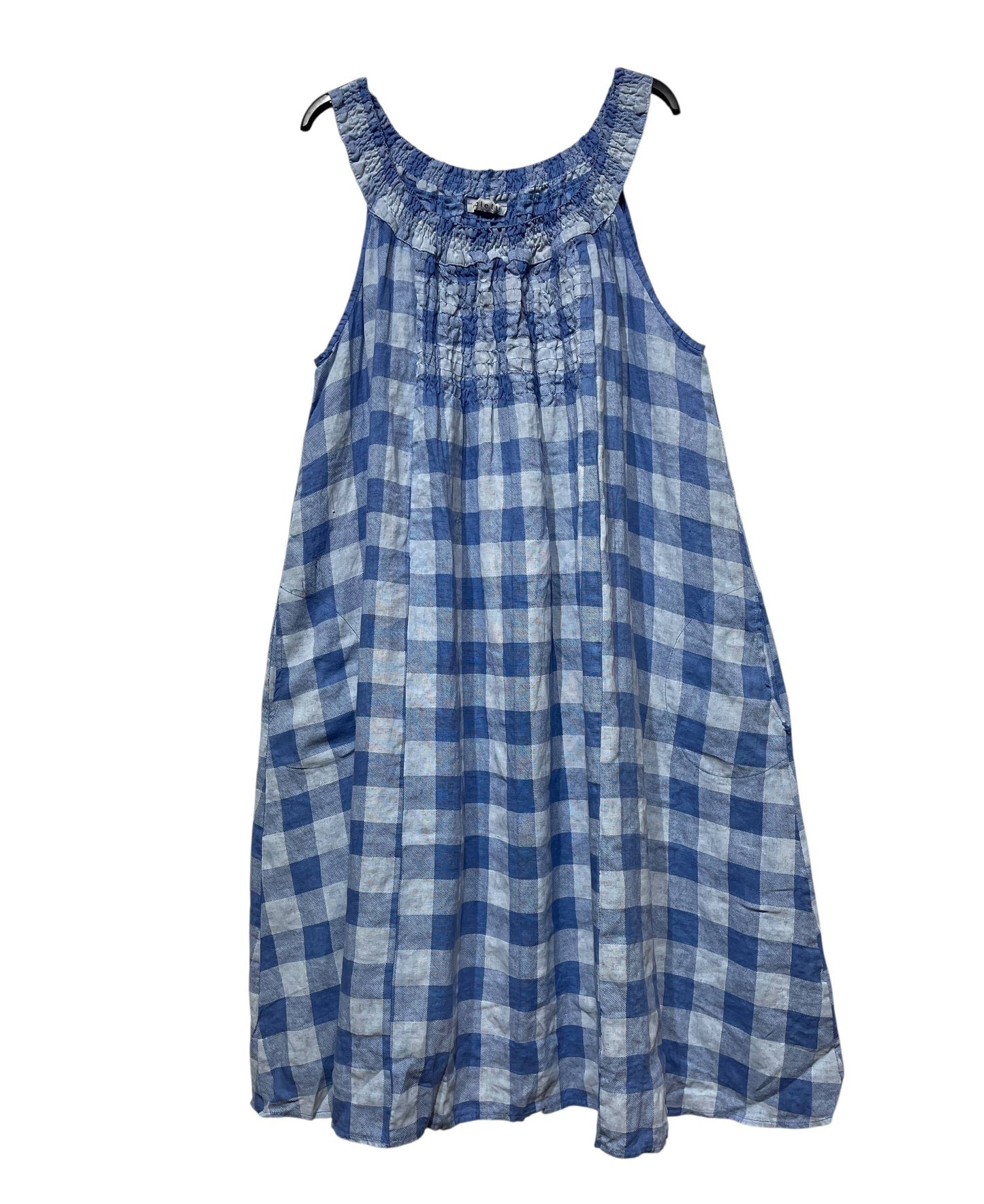 Linen Halter Dress Gingham