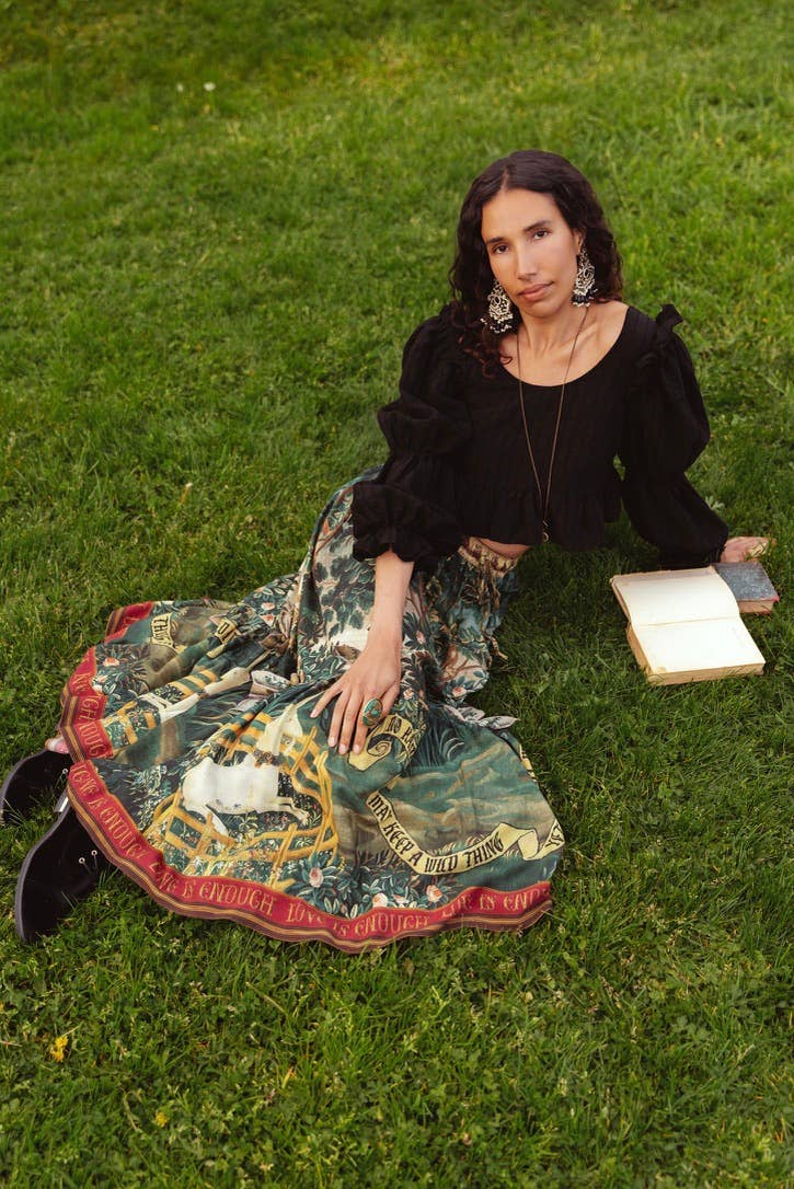 Wildheart Atelier Skirt w/ Pockets, Tassels & Unicorn