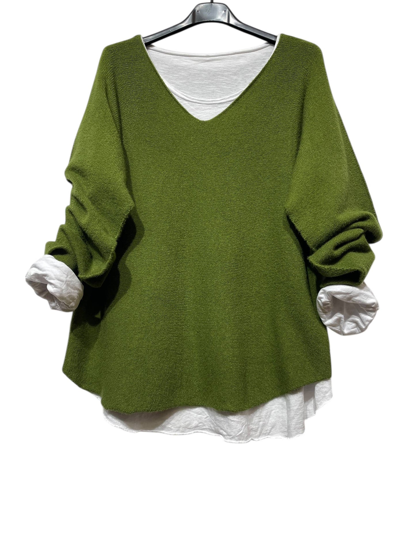 SWEATER, DOUBLE PIECES MADE IN ITALY: MOLE