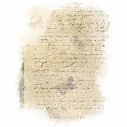 Letter Overlay Decoupage Rice Paper - A4 - 6pc - for Crafts