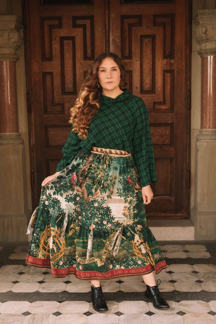 Wildheart Atelier Skirt w/ Pockets, Tassels & Unicorn