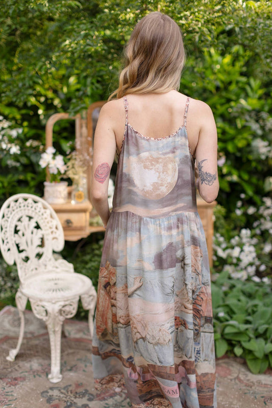 Imaginarium Bohéme Long Slip Dress With Moon