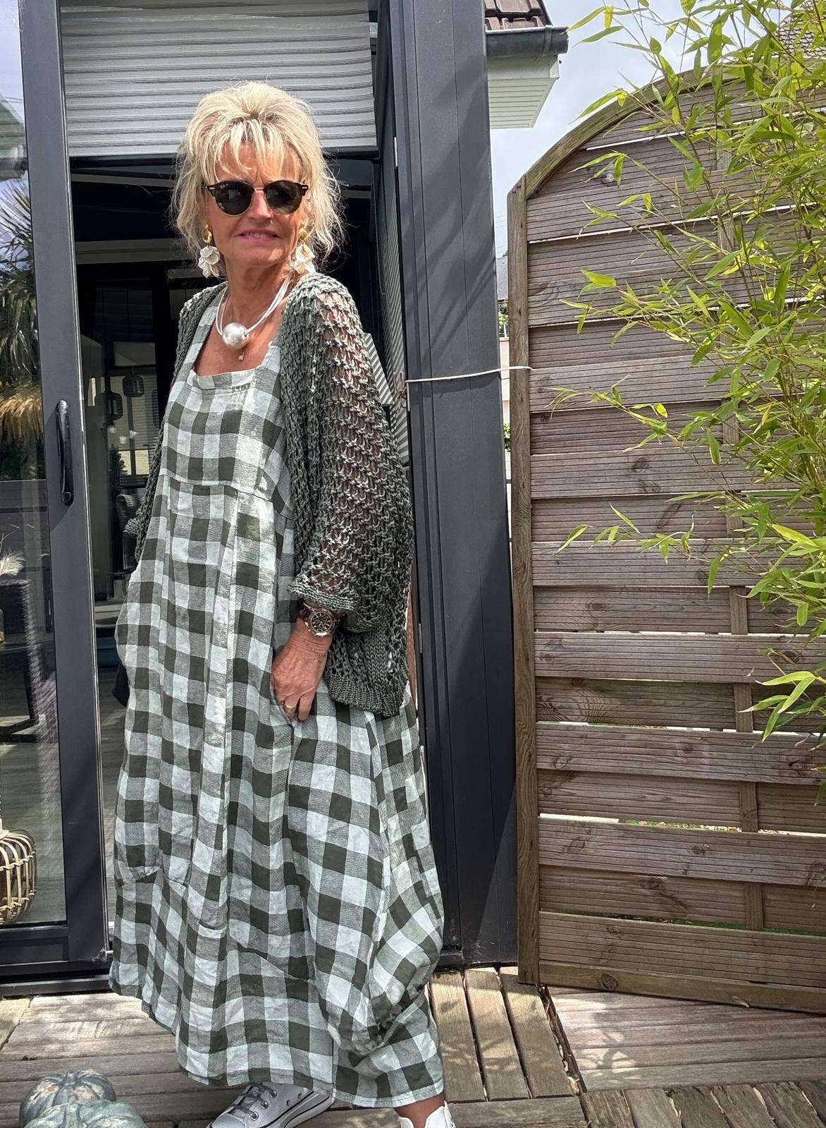LINEN DRESS Gingham