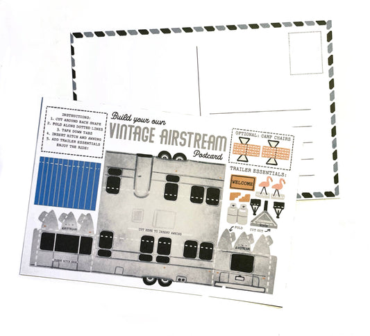 Build Your Own Vintage Airstream Postcard