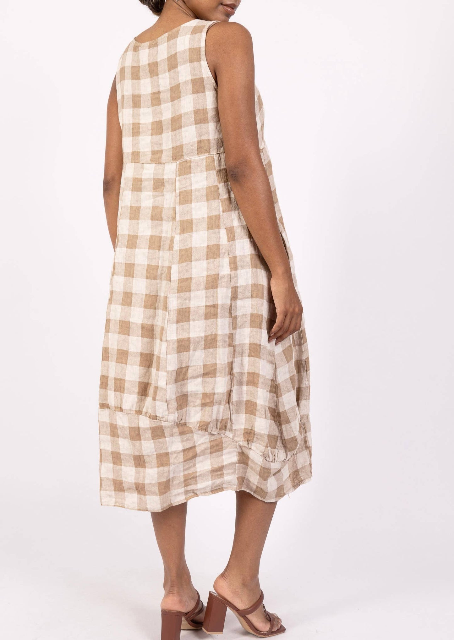 LINEN DRESS Gingham