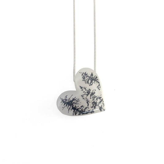 White Heart Forest Necklace