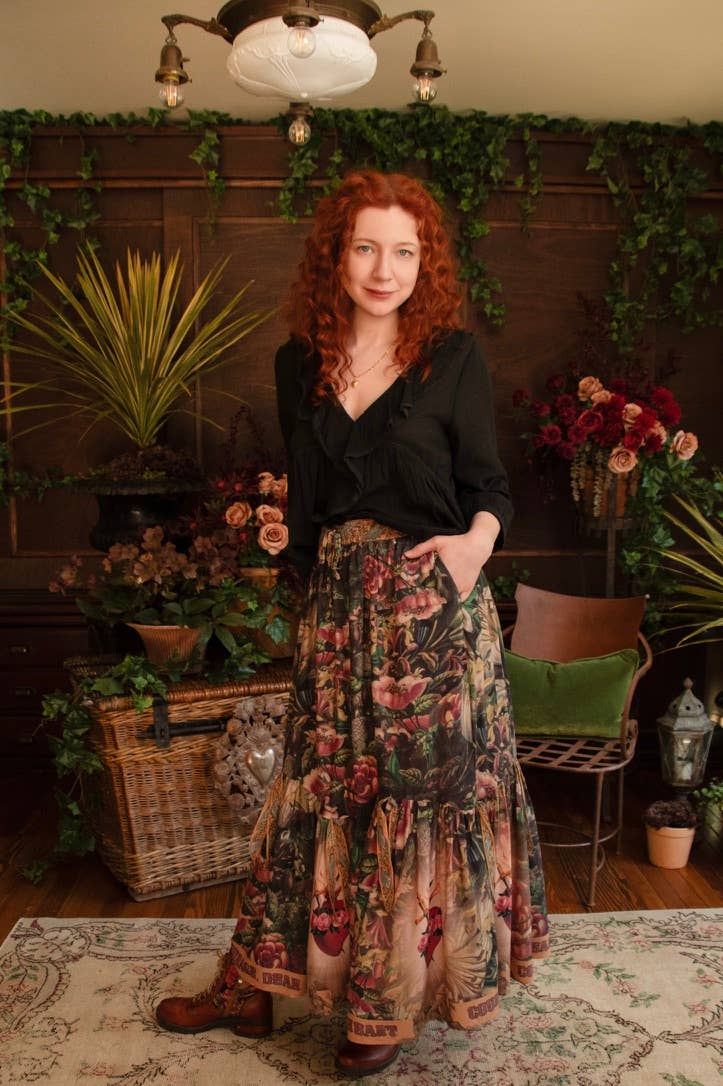 Courage Dear Heart Atelier Skirt w/ Floral Print