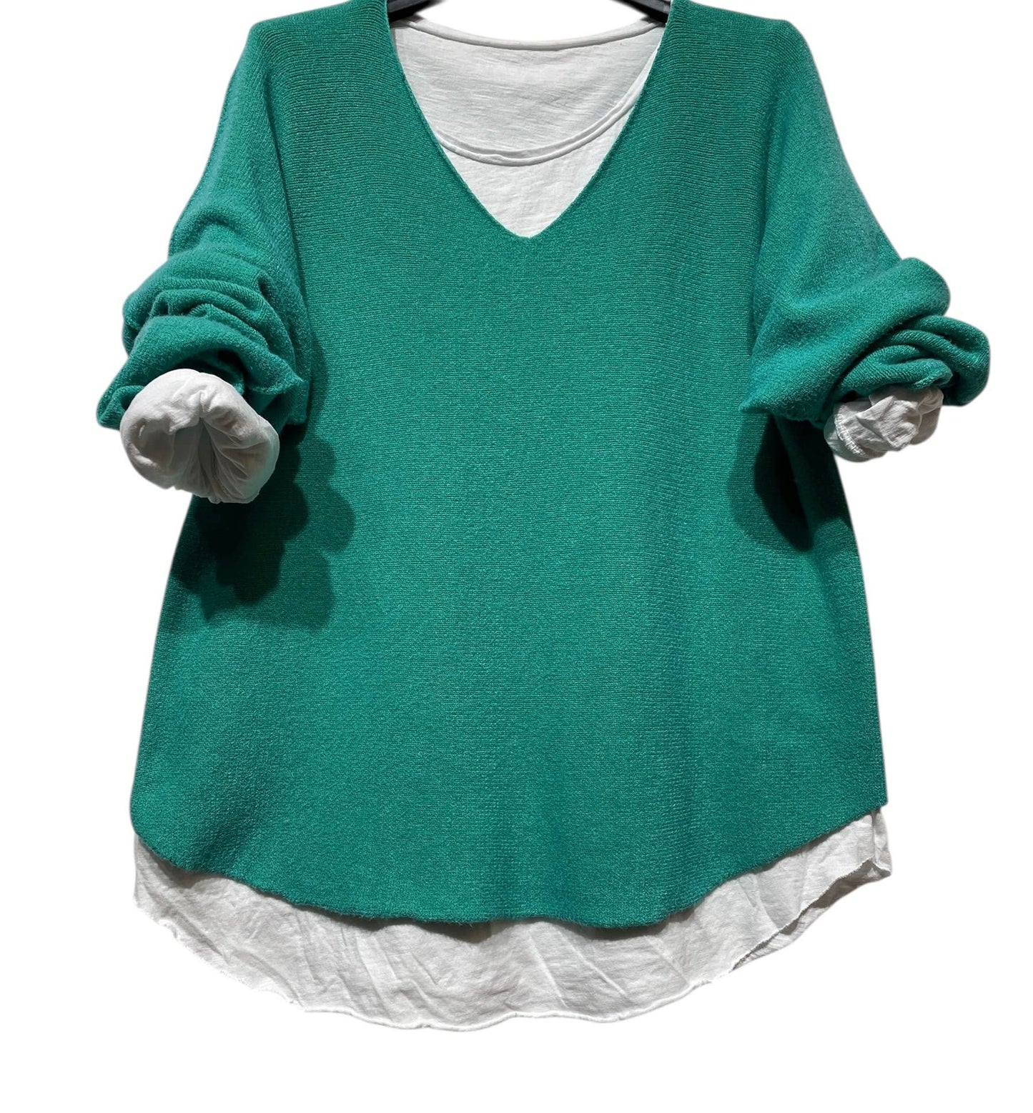 SWEATER, DOUBLE PIECES MADE IN ITALY: MOLE