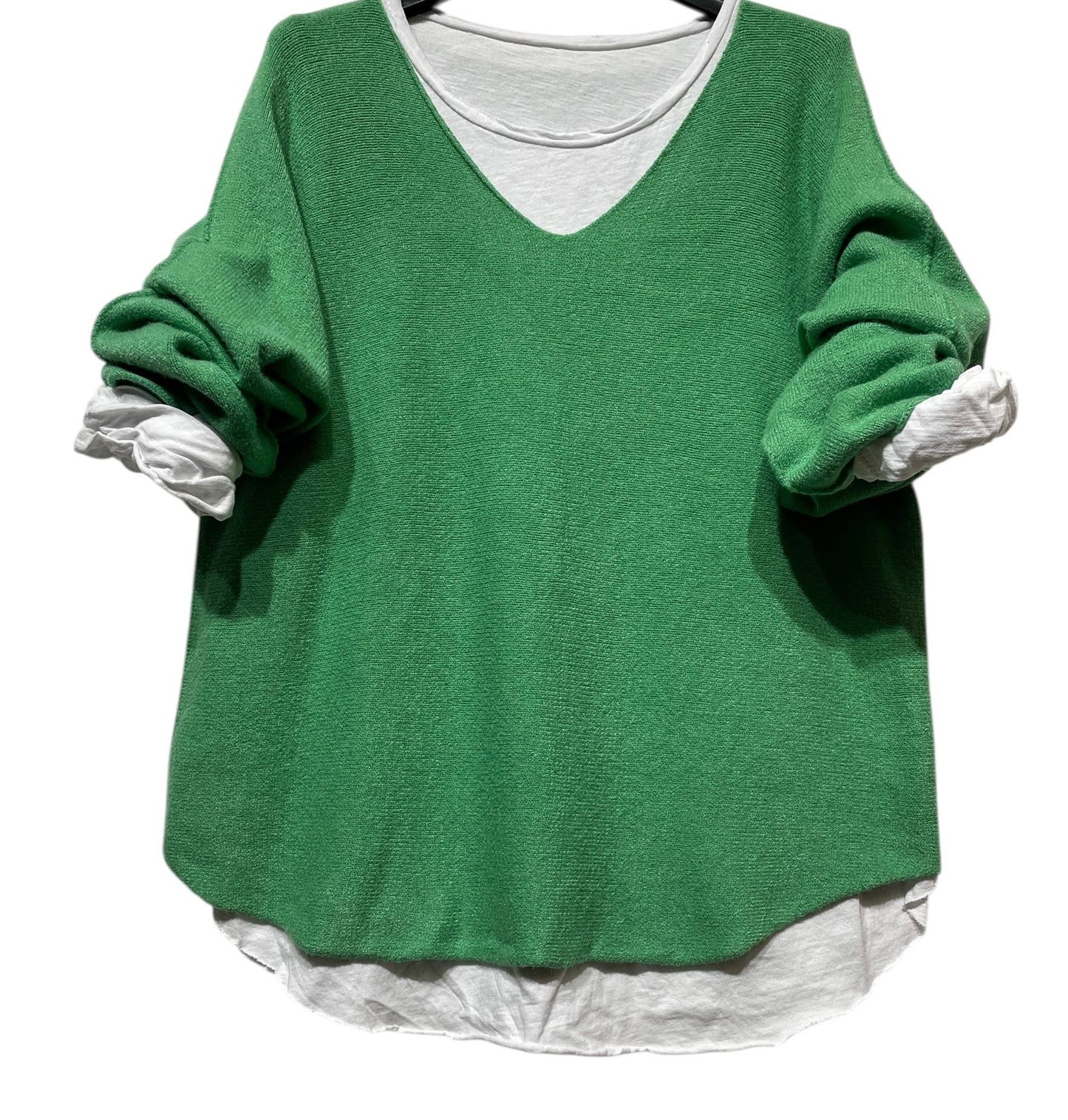 SWEATER, DOUBLE PIECES MADE IN ITALY: MOLE