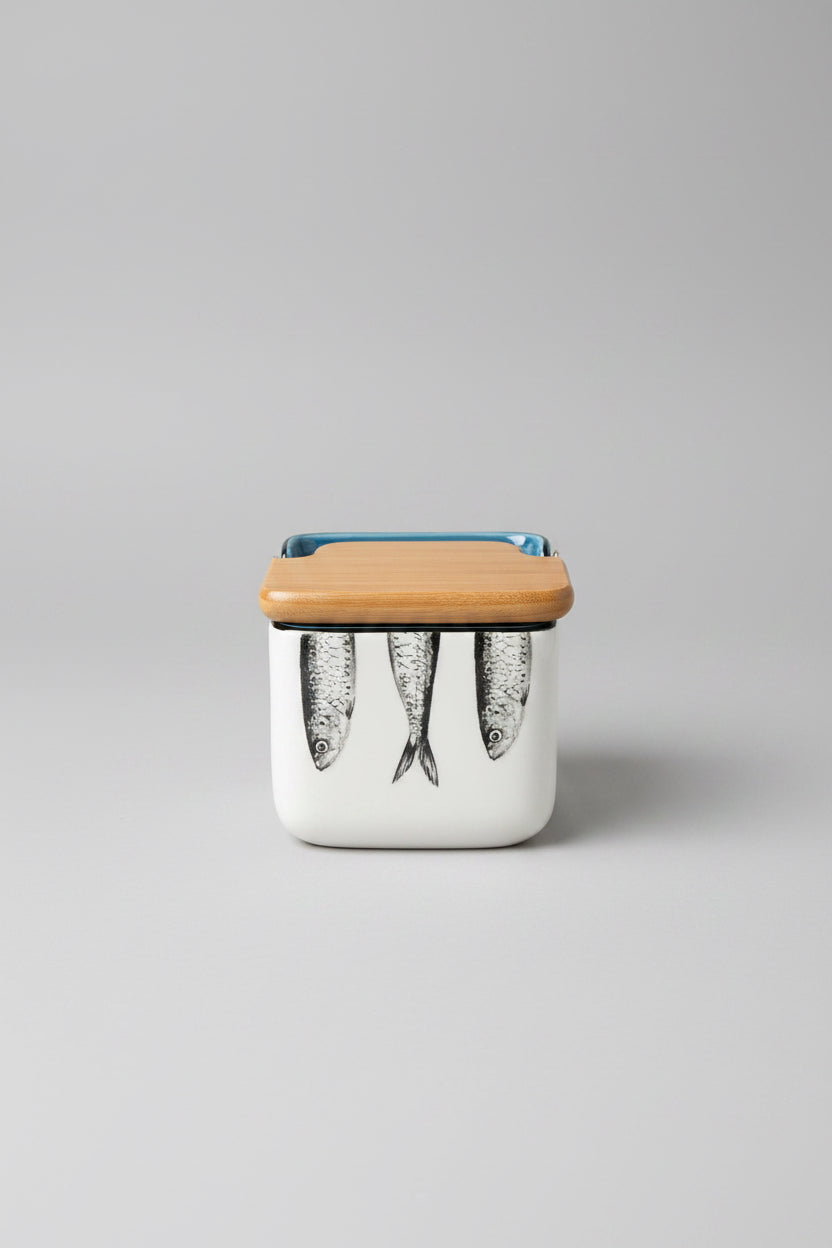 Portuguese Sardinia Saltbox with Lid