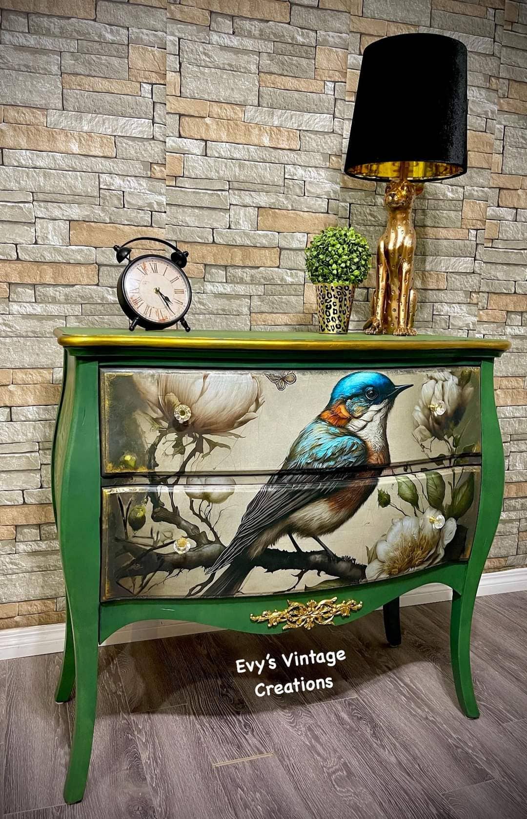 Sweet Bird in Blue - Mint Decoupage Paper NEW RELEASE
