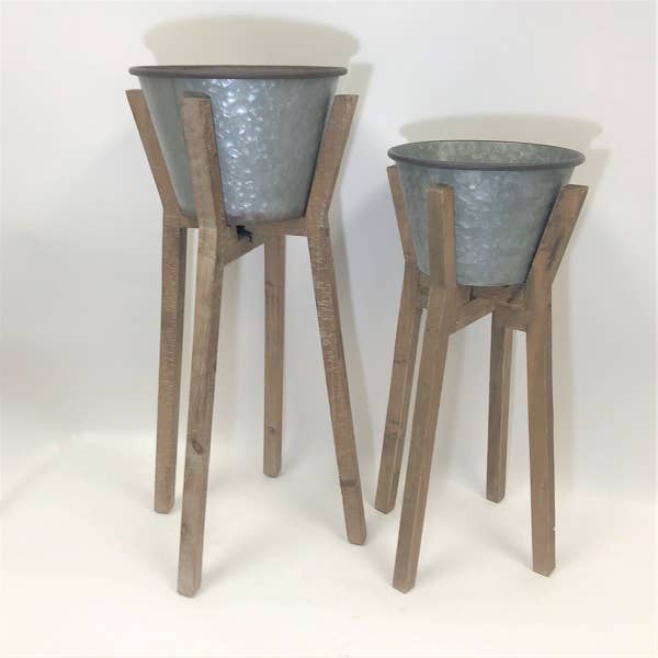 Flower Pot On Stand, Two Sizes