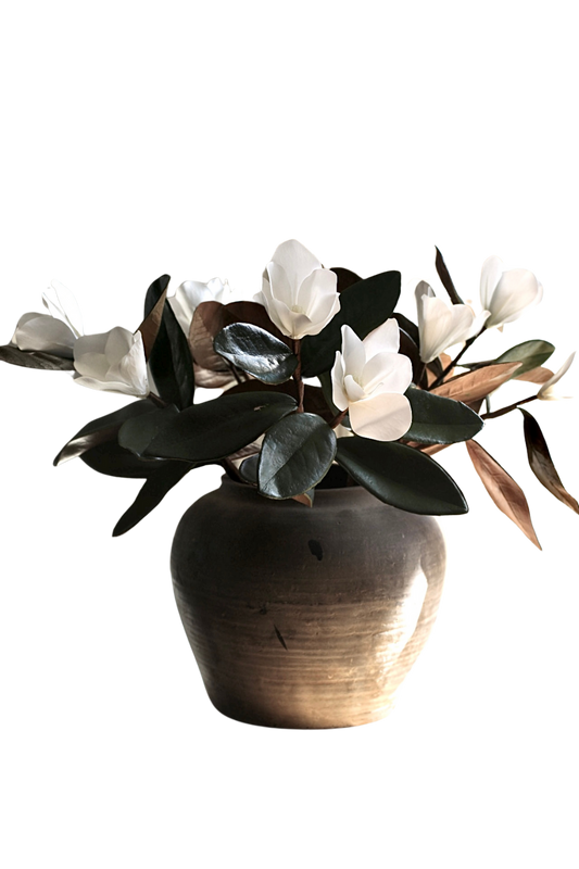 Magnolia Faux Flowers with Leaves