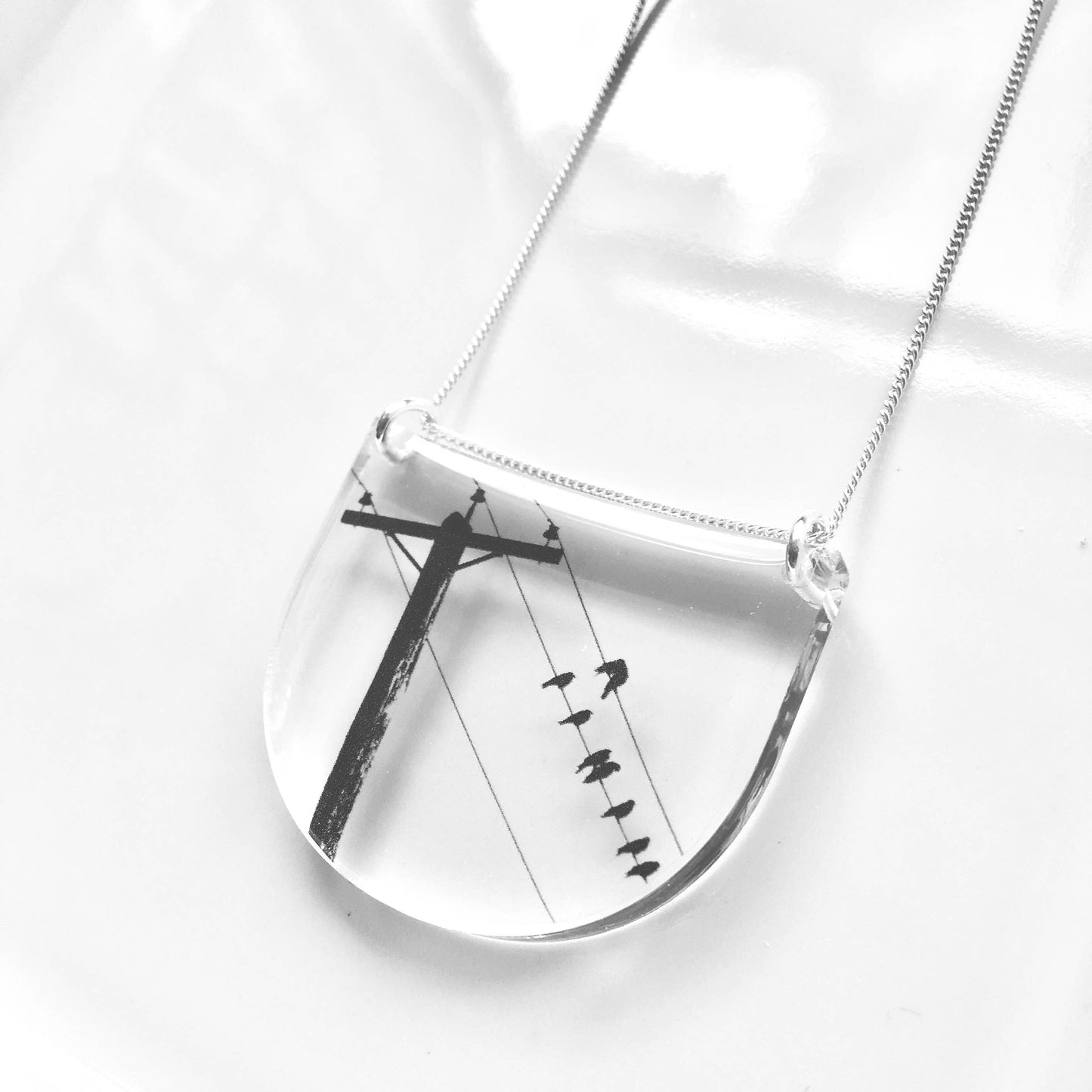 Drop Crow Pole Necklace