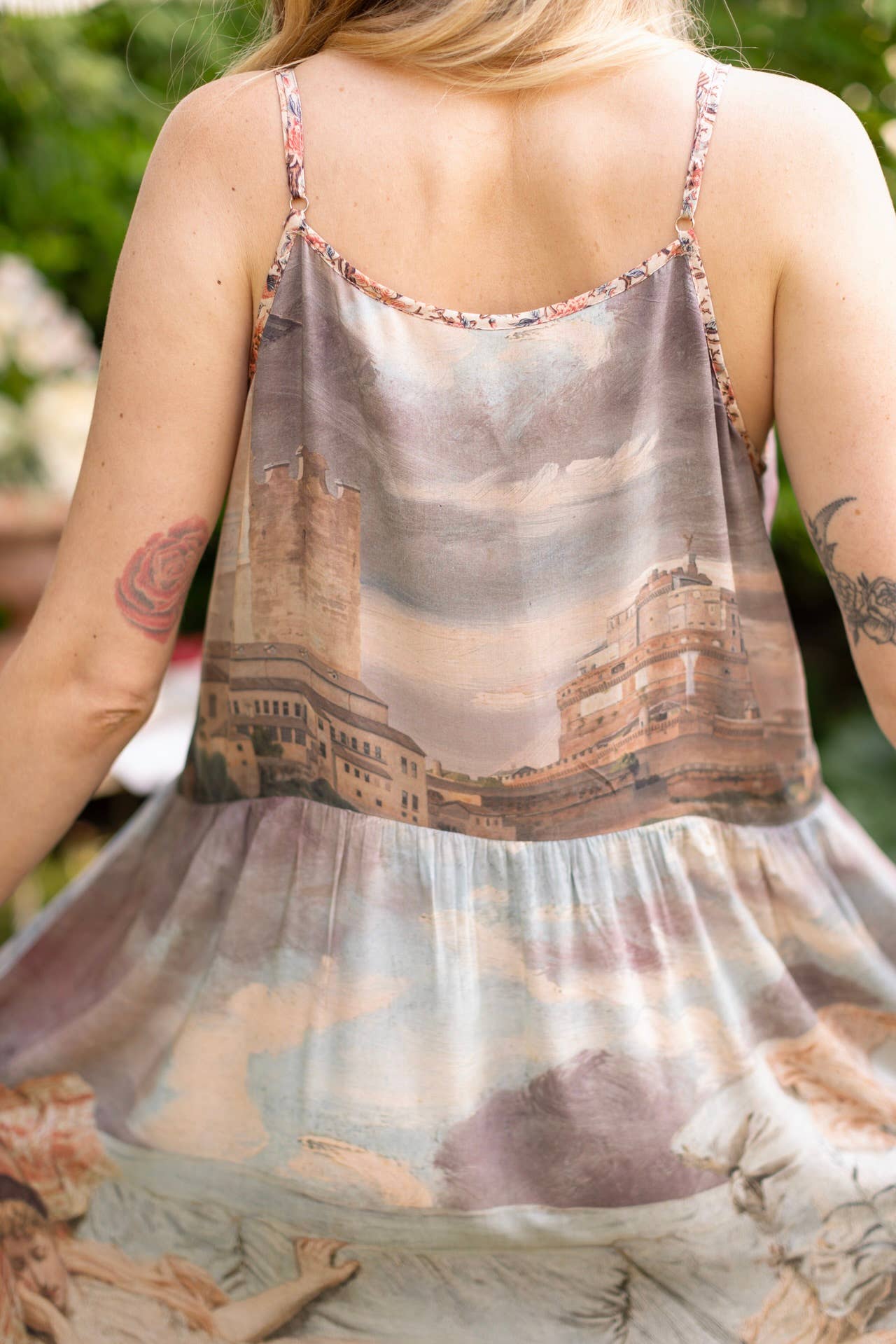Imaginarium Bohéme Long Slip Dress With Moon