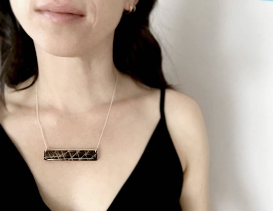 Landscape Crows Necklace