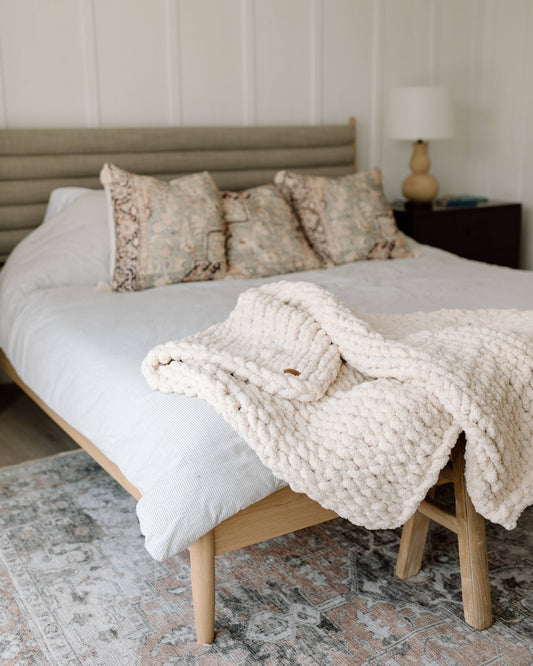 Handmade Chunky Knit Blanket