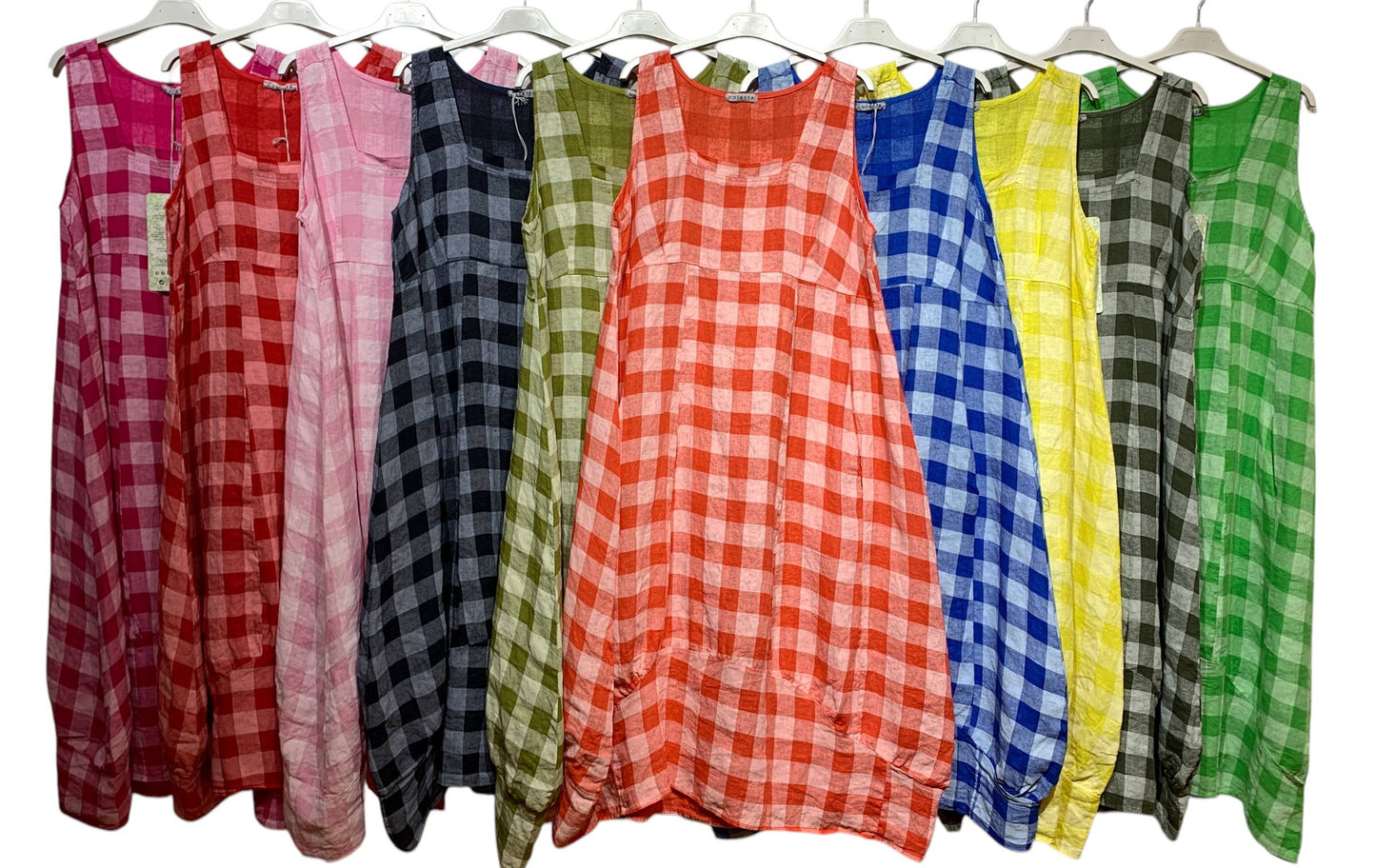 LINEN DRESS Gingham