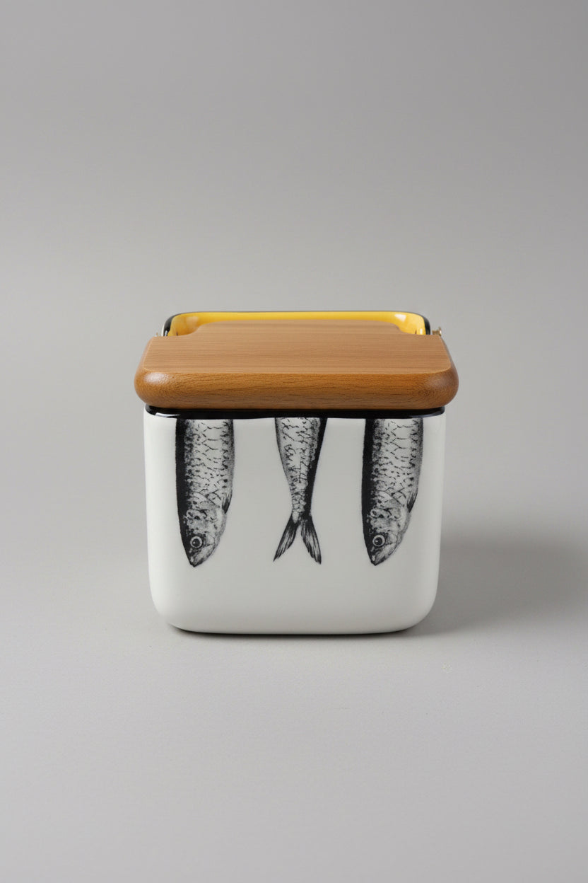 Portuguese Sardinia Saltbox with Lid
