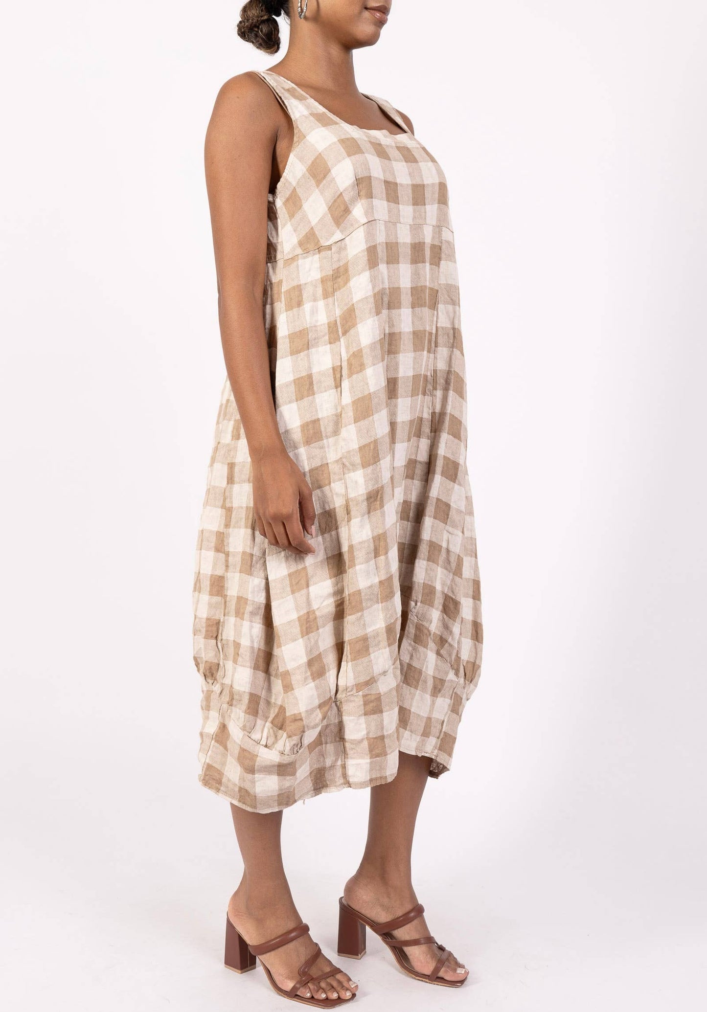 LINEN DRESS Gingham
