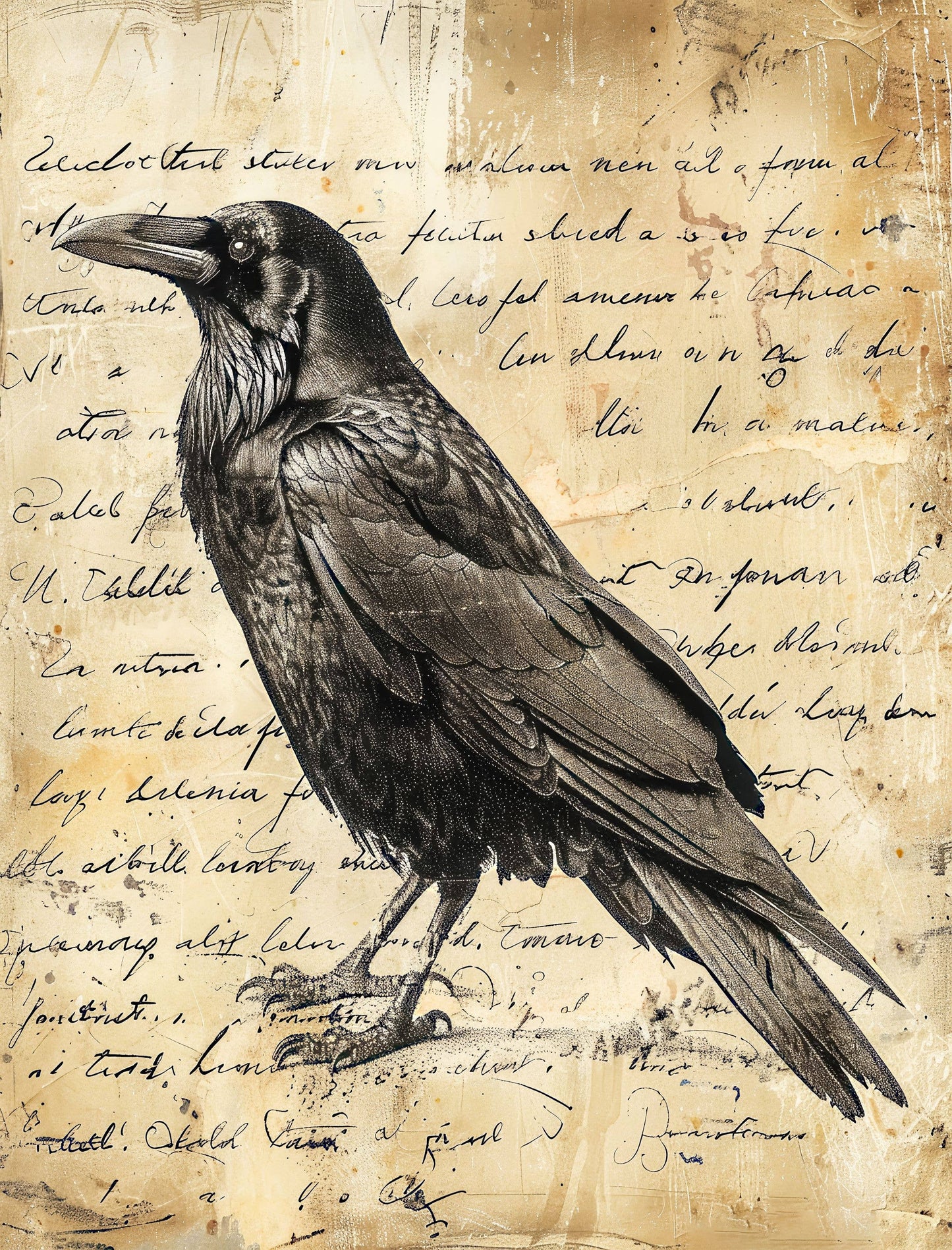 Raven | Decoupage Rice Papers | 6 designs |  A4