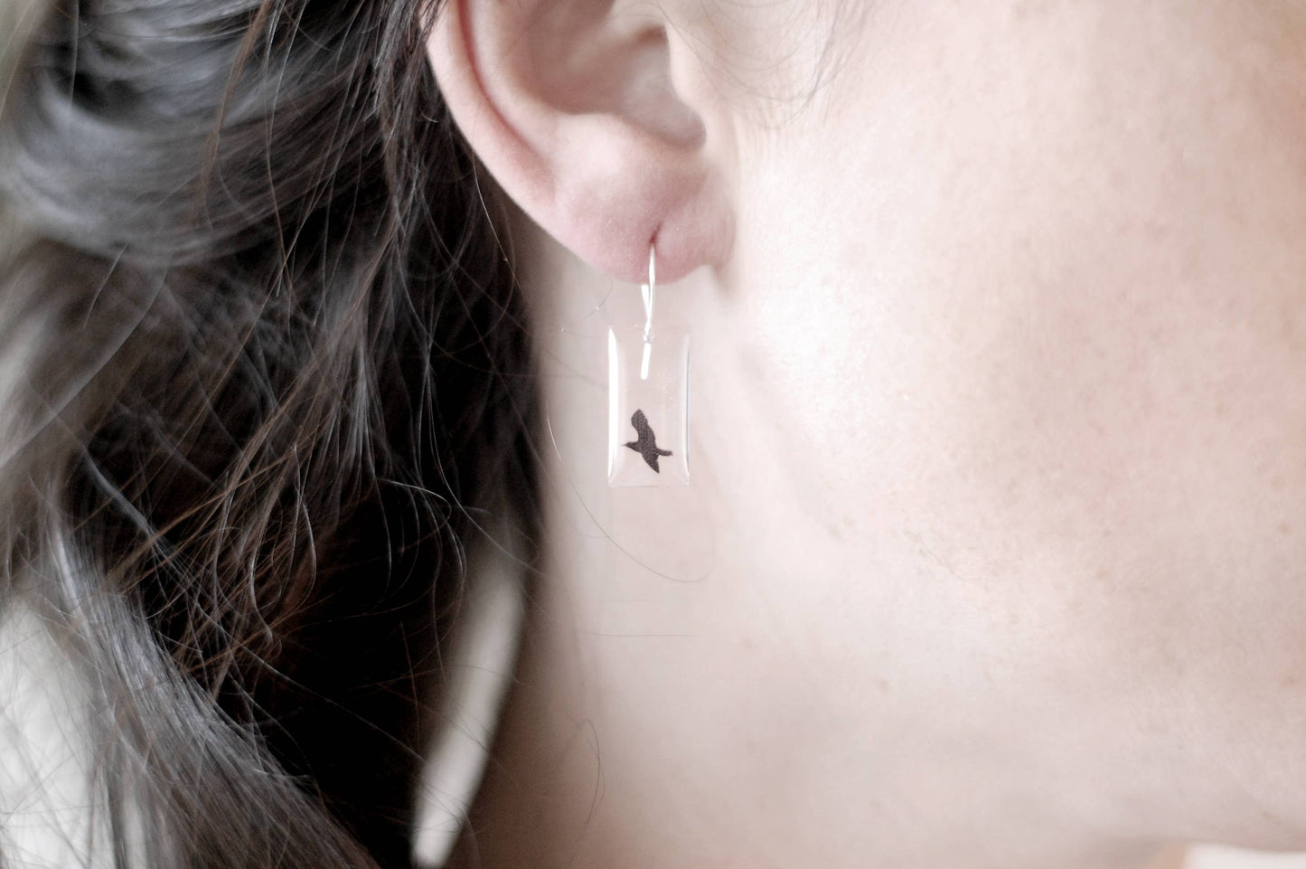 Small Crow Earrings