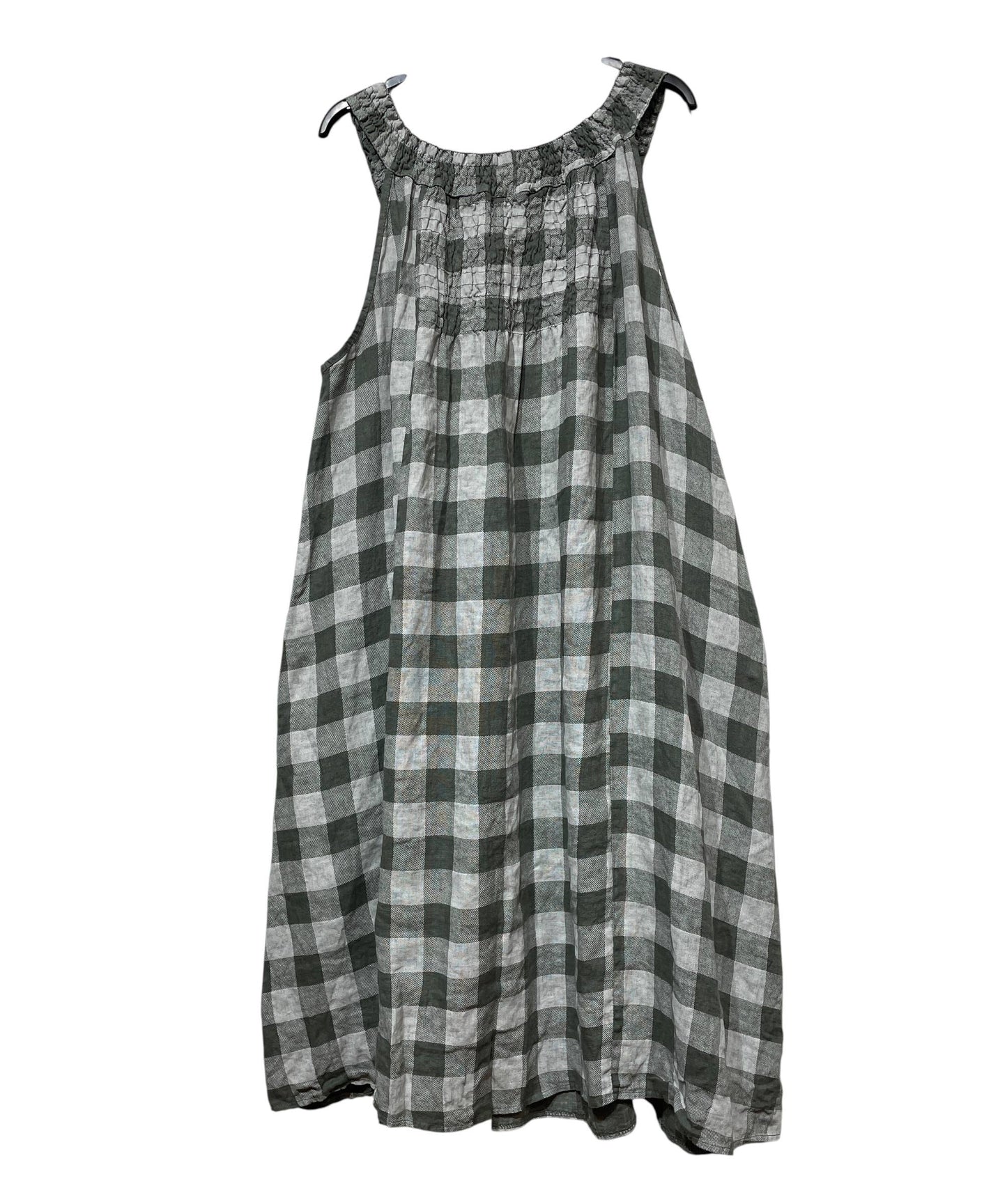 Linen Halter Dress Gingham